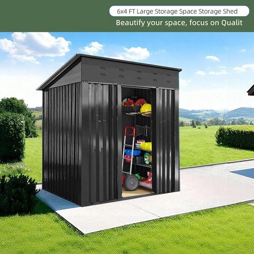 Garden metal shed 6x4ft - garden,