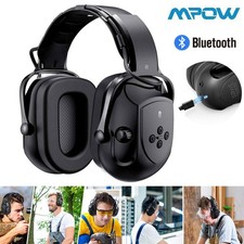 New Bluetooth Ear Defenders Ear Muffs Headphones AM FM Radio w/ Bag
