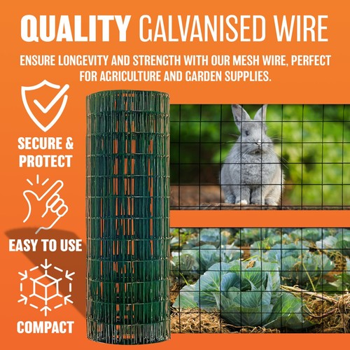 Green coated galvanised wire - coated,