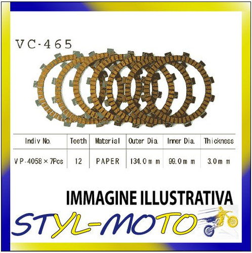 Clutch cork disc kit vesrah - clutch,