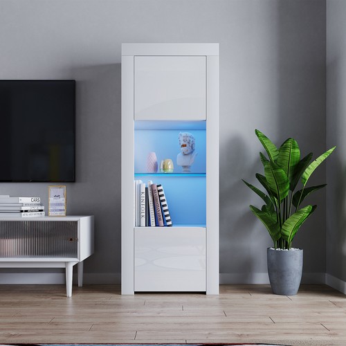 Tall display cabinet with - cabinet, led