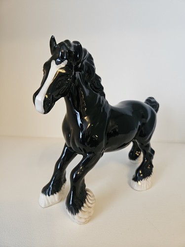 Beswick black cantering shire - ,