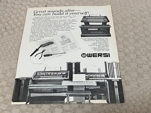 Keyboard organ advert - organ,