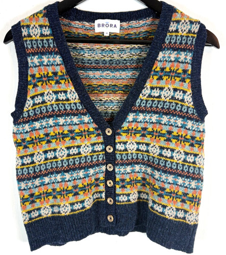 Brora womens vest - vest, navy