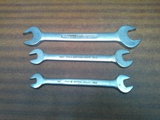 3 x Britool Whitworth Spanners
