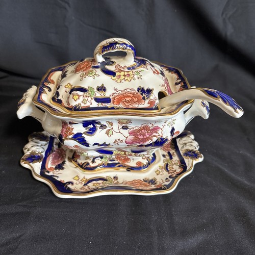 Masons ironstone mandalay - masons, blue