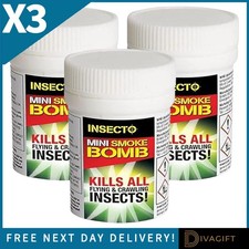 3 x SMOKE INSECT CONTROL BOMB