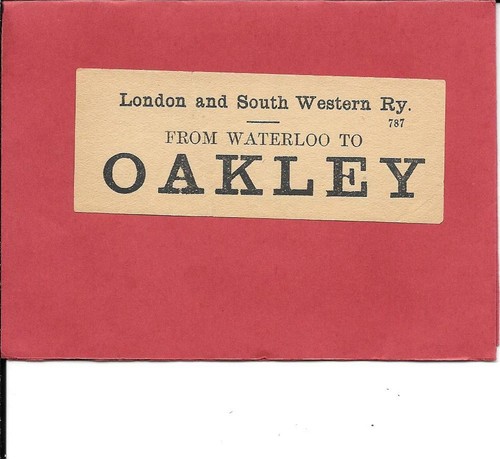 Oakley railway luggage - railway, label