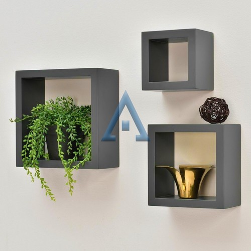Piece floating cube shelves - 3,