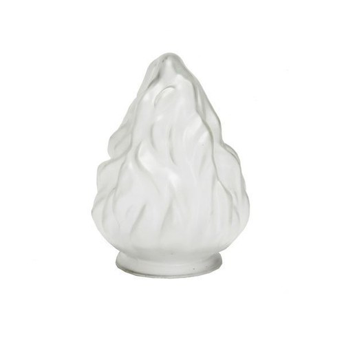 Frosted flame glass - frosted, shade