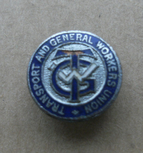 Trade union badge tgwu - badge,