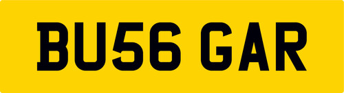 Burger trailer number plate - burger,