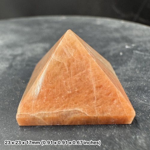 Moonstone pyramid crystal for