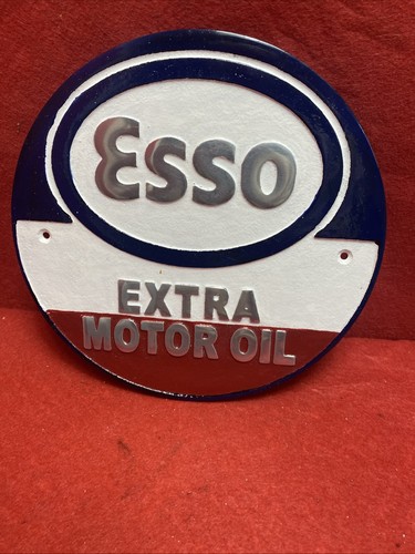 Esso cast iron style sign - esso,