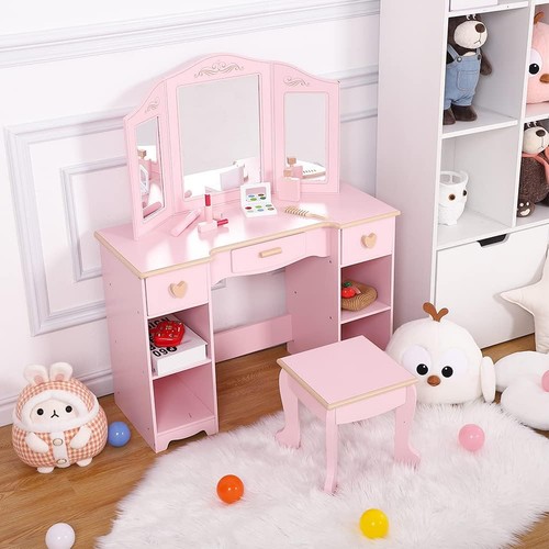 Girls vanity table chair - girls, set