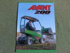 AVANT 200 Series Universal Loader Tractor Brochure Prospekt 2016