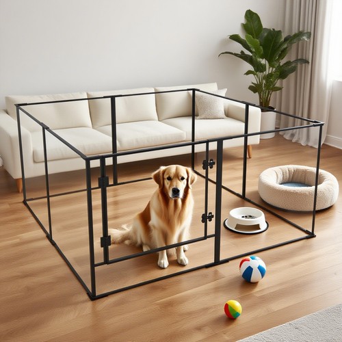 Tall acrylic dog playpen - tall,