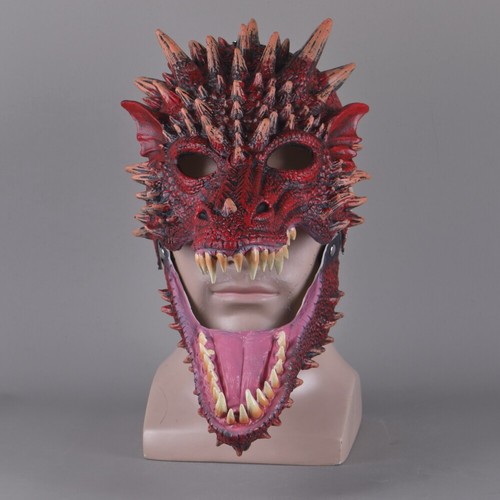 Moving mouth dragon mask open - moving,