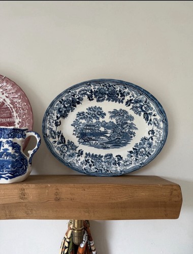 Churchill blue willow - blue, pattern