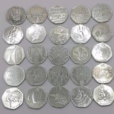 JOBLOT X 25 - 50p coin Fifty
