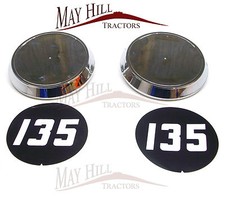 PAIR of Plastic Bonnet Badge