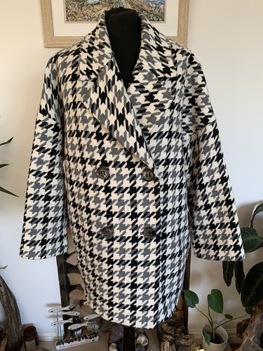 Zara houndstooth wool blend - houndstooth,