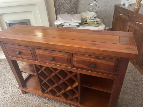 Solid wood mahogany sideboard - wood,