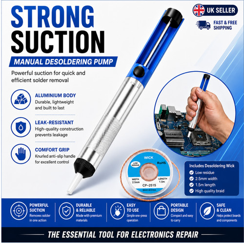 Aluminium desoldering suction - aluminium,