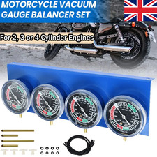 Motorcycle Carb Carburetor Vacuum Synchronizer Gauges Balancer Kit 4 Cylinder