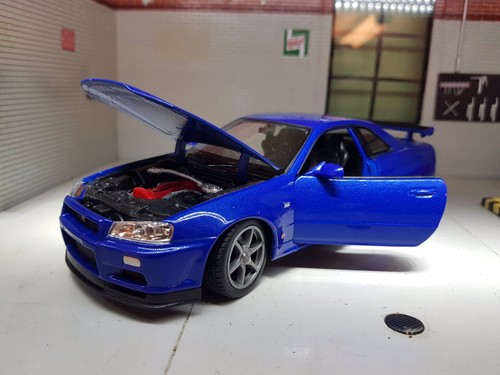Nissan skyline r34 gtr - r34, blue