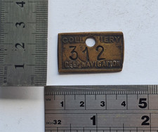 Vintage DEEP NAVIGATION COLLIERY #312 Brass Miners Original Lamp Check.
