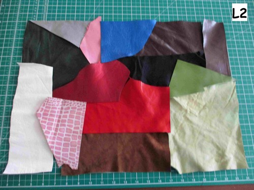 Scrap bundle mix leather - bundle, of