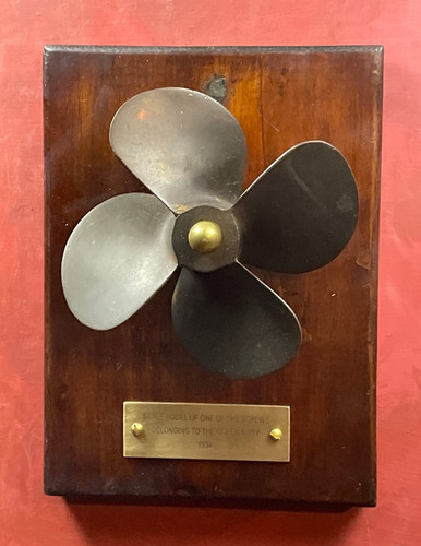Antique bronze propeller - antique,