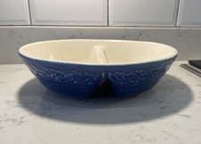 Cloverleaf Blue Serving Dish