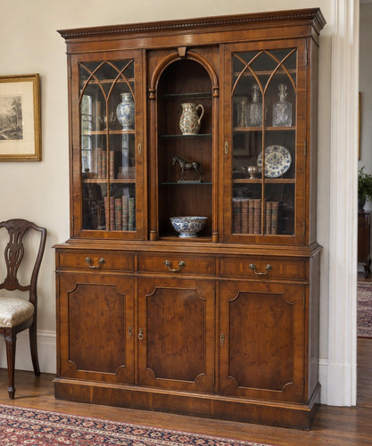 Large yew bookcase display - large,