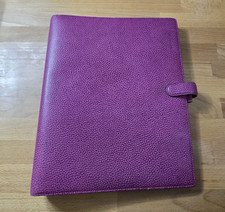 Finsbury Real Leather Raspberry Pink Personal Organiser A4 Filofax