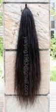 Brand New Natural Black single Thickness Horse Tail Extension 28-30" 3/8Lb aB2H