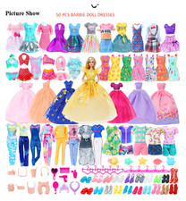 50Pcs Barbie Doll Clothes