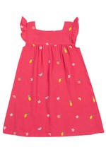 Frugi Girls Pink Dress - Asha