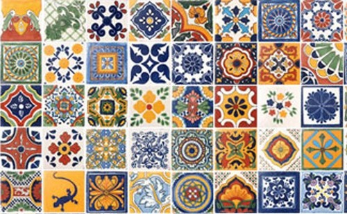 Tiles 6 assorted - 6", x