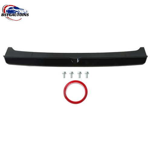 Rear spoiler black roof lip - black,