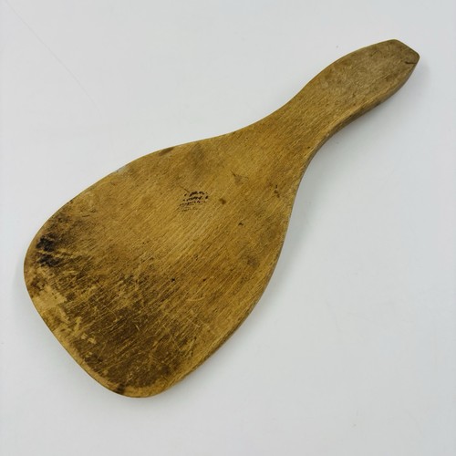 Vtg wood butter paddle - wood,