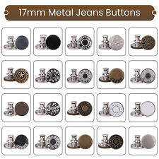 17mm Metal Jeans Button