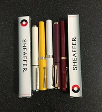 sheaffer no nonsense fountain pen & ballpoint new old stock Red Marble Etc.