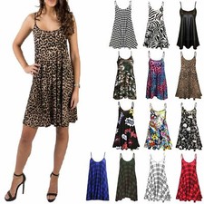 Womens Printed Cami Dress