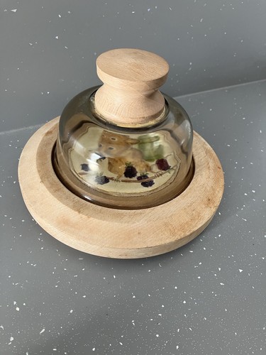 Vintage cheese board dome - vintage, board,