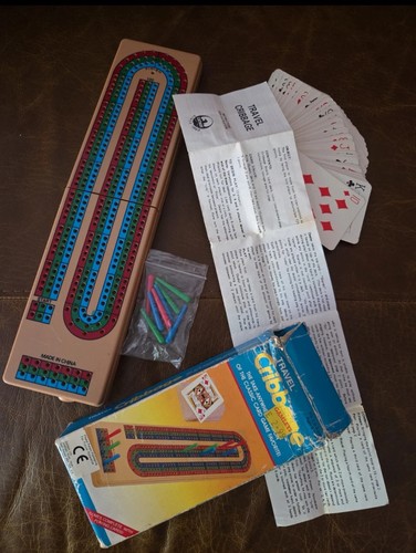 Vintage folding cribbage board - vintage,