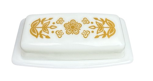 Vintage pyrex covered butter - vintage,