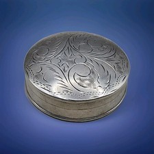 Superb Solid Silver Snuff/Pill