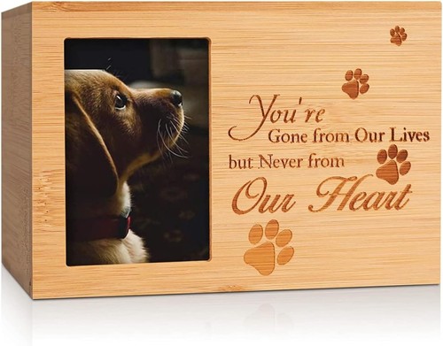 Wooden pet ashes box - wooden,